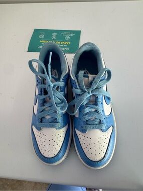 Nike dunks Kids Low-Top Sneakers in Light Blue and White